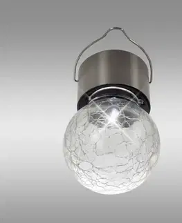 Solárne dekoračné lampy Solárna lampa závesná Joy VO2217 satina