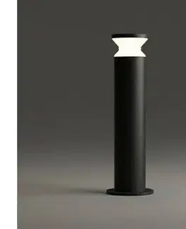 Záhradné lampy Ideal Lux - Vonkajšie svietidlo TORRE 1xE27/15W/230V 60 cm IP65 čierne 186955