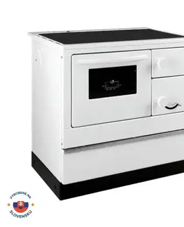 Sporáky THORMA Sporák EKONOM 85/FIKO DELUXE, 7kW, biely, ľavý