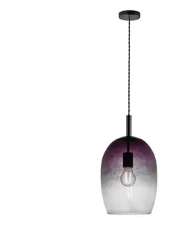 Svietidlá Nordlux - Závesný luster UMA 1xE27/40W/230V pr. 23 cm čierna/dymová 2112723047