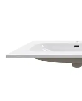 Umývadlá ArtCom Keramické umývadlo FLY 80 | E-8073-80 | biely lesk 80 cm