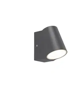 Vonkajšie nástenné svietidlá Moderná vonkajšia nástenná lampa antracit vrátane LED - Uma