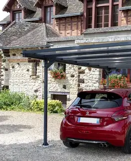 Záhradné domčeky Kovový přístřešek / carport 297 x 494 cm Dekorhome