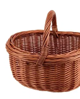 Nákupné tašky a košíky Kinekus Košík prútený 32x26xH18 cm oválny