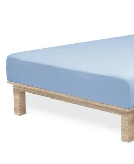 Plachty 4Home jersey prestieradlo Lycra modrá, 140 x 200 cm