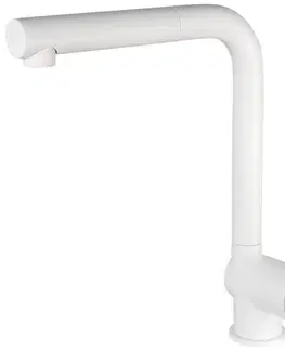 Kúpeľňové batérie DEANTE - Aster bianco Kuchynská batéria, s vyťahovacou hubicou BCA_A73M