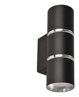 Svietidlá  Nástenné svietidlo BAMBOO 2xGU10/10W/230V čierna 324344