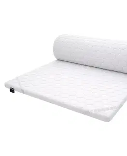 Vrchné matrace a toppery KONDELA Zeny penový matrac (topper) 90x200 cm biela