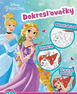 Nalepovačky, vystrihovačky, skladačky Dokresľovačky - Princezna