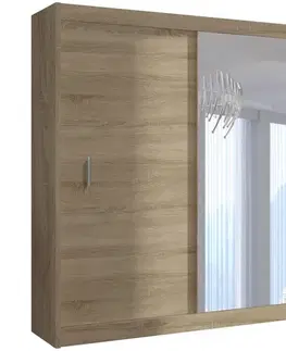 Šatníkové skrine Skriňa Solo 180 sonoma