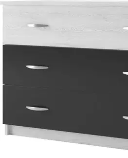 Komody a skrinky SONATE zásuvková komoda, antracit/light artwood