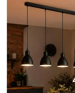 Svietidlá BRILAGI - LED luster na lanku RIDDY 4xE27/60W/230V čierny 8590828039204