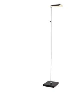 Lampy Lucide 19730/10/30 - LED Stmievateľná stojacia lampa AARON LED/12W/230V čierna 19730/10/30