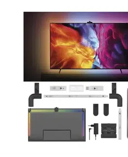 LED osvetlenie  LED RGBIC Pásik pre TV GoSmart LED/24W/230V 65“ ZTV65