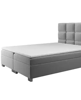 Dvojlôžkové postele Posteľ Kanada s topperom 160x200 Alfa 13