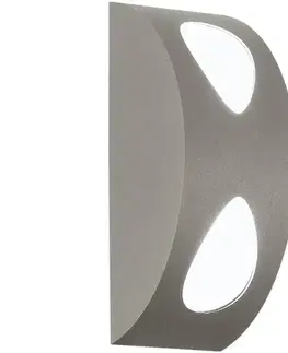 Záhradné lampy EGLO 91095 - Vonkajšie svietidlo MORINO 2xLED/4,76W strieborná 91095
