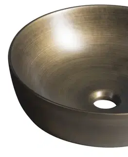Umývadlá SAPHO - PRIORI keramické umývadlo na dosku, priemer 41,5cm, bronz PI032