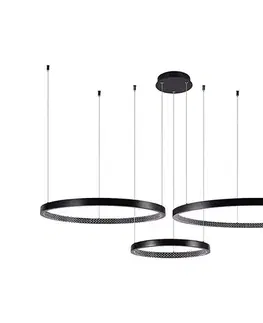 Svietidlá  LED Luster na lanku 3xLED/19W/230V 4000K čierna 10053