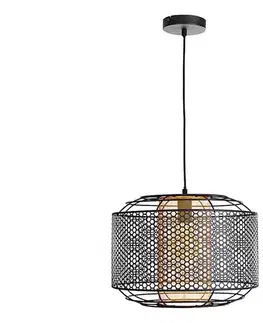 Svietidlá  Luster na lanku DENTON 1xE27/40W/230V čierna 5164005623
