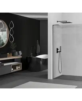 Sprchové dvere MEXEN/S - Kyoto L Sprchová zástena WALK-IN 55 x 200, transparent, grafit metal 800-055-103-95-00