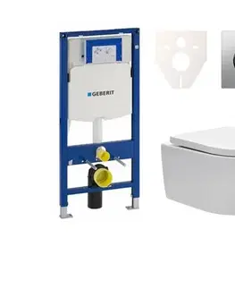 Záchody Cenově zvýhodněný závěsný WC set Geberit do lehkých stěn / předstěnová montáž + WC SAT Brevis SIKOGES3W42 SIKOGES3W42