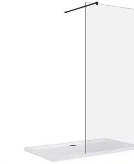 Sprchy WALK-IN Sprchová stena Walk-In Fiord 110x195 black