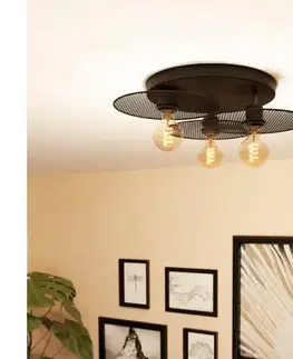 Svietidlá Eglo 43728 - Stropné svietidlo IKESTON 3xE27/40W/230V 43728