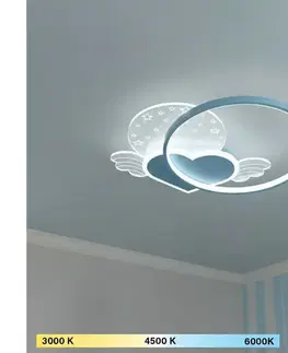 Svietidlá BRILAGI - LED Detské stropné svietidlo LOVE LED/48W/230V 3000/4500/6000K modré BR1909-2