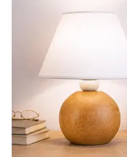 Lampy  Stolná lampa JUTA 1xE27/60W/230V dub/biela LN-1.D.2/DĄB BIAŁY