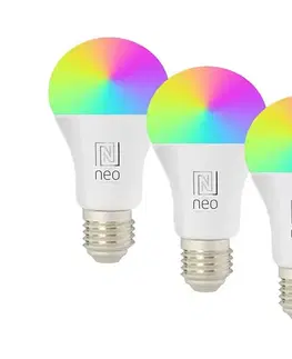 Žiarovky  NEO 07794CDO-SADA 3× stmievateľné LED žiarovky RGB+CCT E27/14W/230V Wi-Fi + diaľkové ovládanie 07794CDO