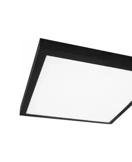 Svietidlá  LED Prisadený panel CHRIS LED/20W/230V 4000K 40x40 cm čierny SKU046709