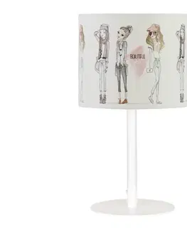 Lampy  Detská stolná lampa GIRLS VIBES 1xE27/60W/230V, priemer 18 cm, pre dievčatá H0992