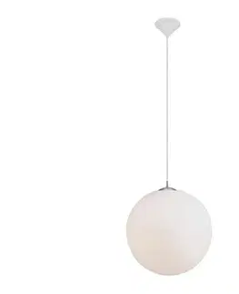 Svietidlá Eglo 22873 - Závesný luster na lankách RONDO 1xE27/60W/230V pr. 40 cm biela 22873