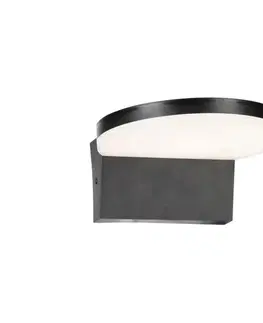 Svietidlá Rabalux 77117 - LED Vonkajšie nástenné svietidlo BATIDA LED/9W/230V IP54 čierna 77117