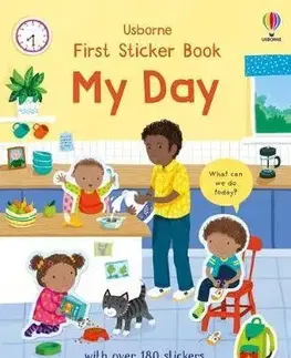 Leporelá, krabičky, puzzle knihy First Sticker Book My Day - Holly Bathie,Joanne Partis