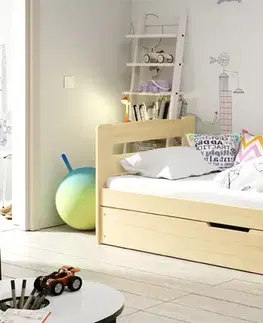 Postele BMS Detská posteľ ERNI | 90 x 200 cm Farba: Borovica