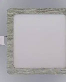 Moderné stropnice LED panel SQUARE 9W 4200K štvorcový chróm