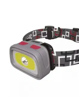Čelovky EMOS CREE LED + COB LED čelovka P3531, 330 lm, 65m, 3× AAA