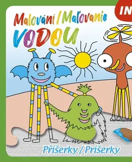 Nalepovačky, vystrihovačky, skladačky Malování / Maľovanie vodou – Příšerky