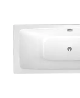 Vane Obdĺžniková vaňa SAT Feel 170x75 cm smaltovaná oceľ ľavá aj pravá SATVFEEL170DUO SATVFEEL170DUO