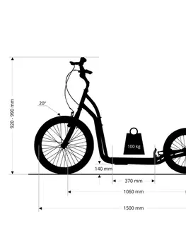 Kolobežky Kolobežka inSPORTline Disparo V-Brake 20/16"