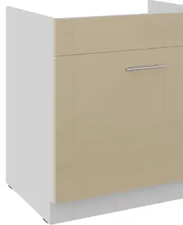 Kuchynské skrinky stojace Kuchynská skrinka Lara cappuccino 80ZL 1S BB