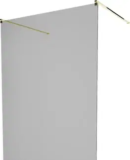 Sprchové dvere MEXEN/S - KIOTO samostatne stojaca sprchová zástena 100 x 200, grafit, čierna 800-100-002-70-40
