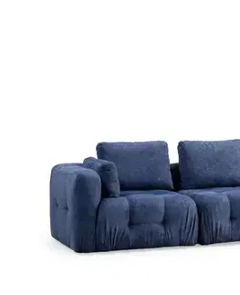 Pohovky a gauče Trojmiestna pohovka Amaris 3 Seater - Navy Blue