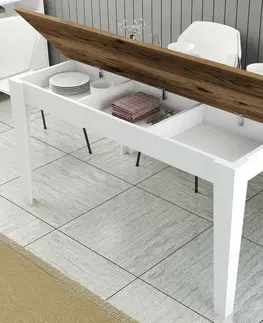 Konferenčné stolíky Jedálenský stôl Milan White and Walnut