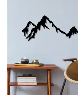 Obrazy  Nástenná dekorácia 37x70 cm hory kov 891TNL1588