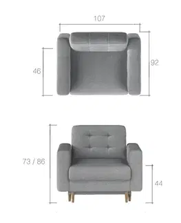 Kreslá GARD 08 čalúnené kreslo Soft 33