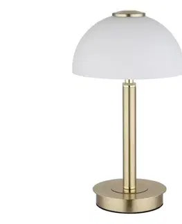 Lampy Globo 21953M - LED stmievateľná dotyková stolová lampa ULDIN LED/7W/230V 3000K mosadz 21953M