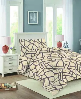 Obliečky Obliečky bavlnené Wall 200x140cm+90x70cm TiaHome