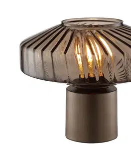 Lampy Brilliant - Stolová lampa LYN 1xE27/20W/230V hnedá/dymová hnedá 60360/20